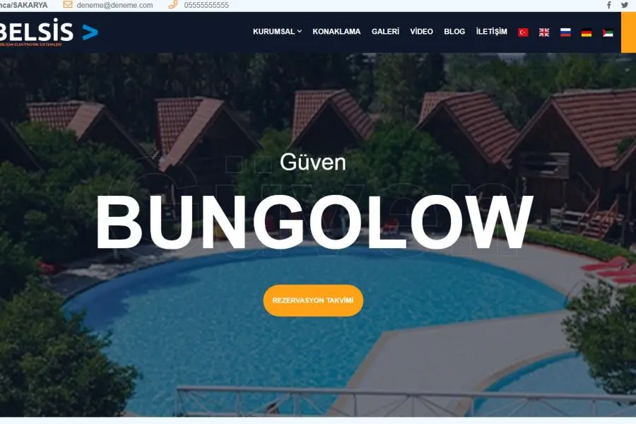 Otel & Pansiyon Rezervasyon Takipli Web Sitesi